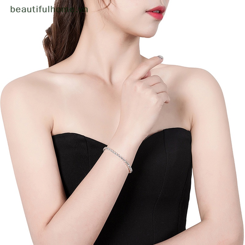 [beautifulhome] Vòng Tay Chuỗi Hạt Đá Zircon Nhỏ Thời Trang Làm Quà Tặng Tiệc Cưới / Bạn Bè [beauty]