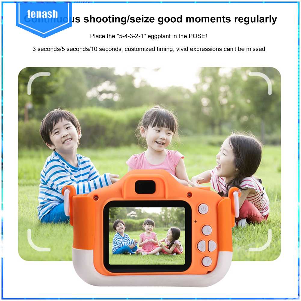 Camera Kỹ Thuật Số 40MP Ống Kính Kép HD Màn Hình 2.0 Inch IPS Có Dây Đeo Cho Trẻ Em