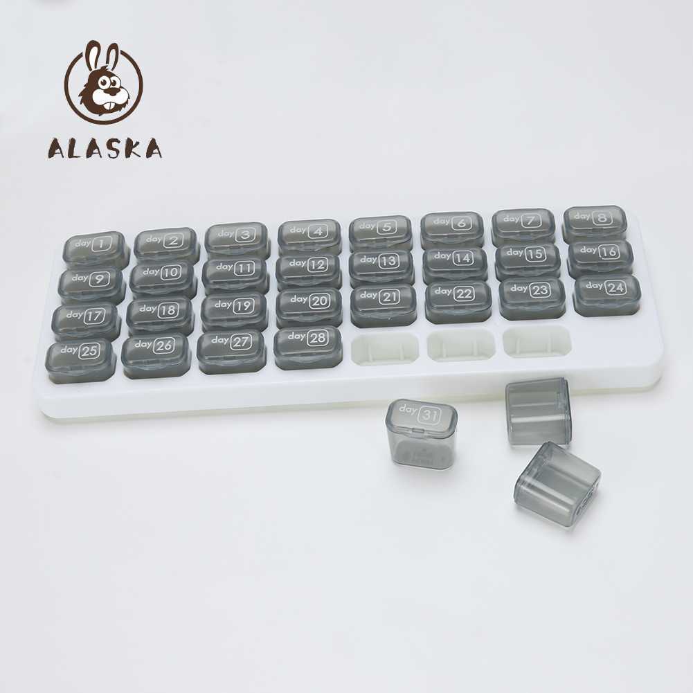 Hộp Đựng Thuốc Viên 31 Ngăn Trong Suốt Tiện Dụng