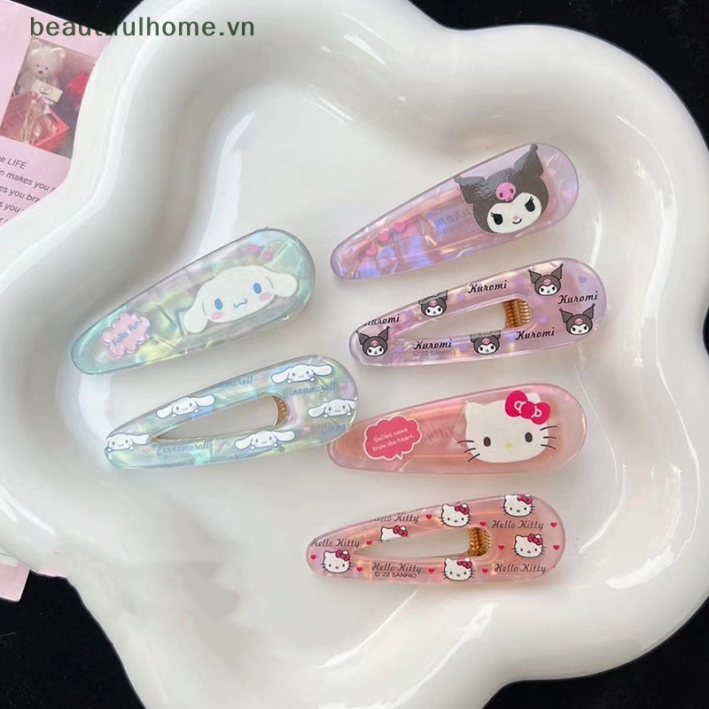 Kẹp Tóc Trang Trí Hình Nhân Vật Hoạt Hình Sanrio Melody Kuromi Cho Bé Gái