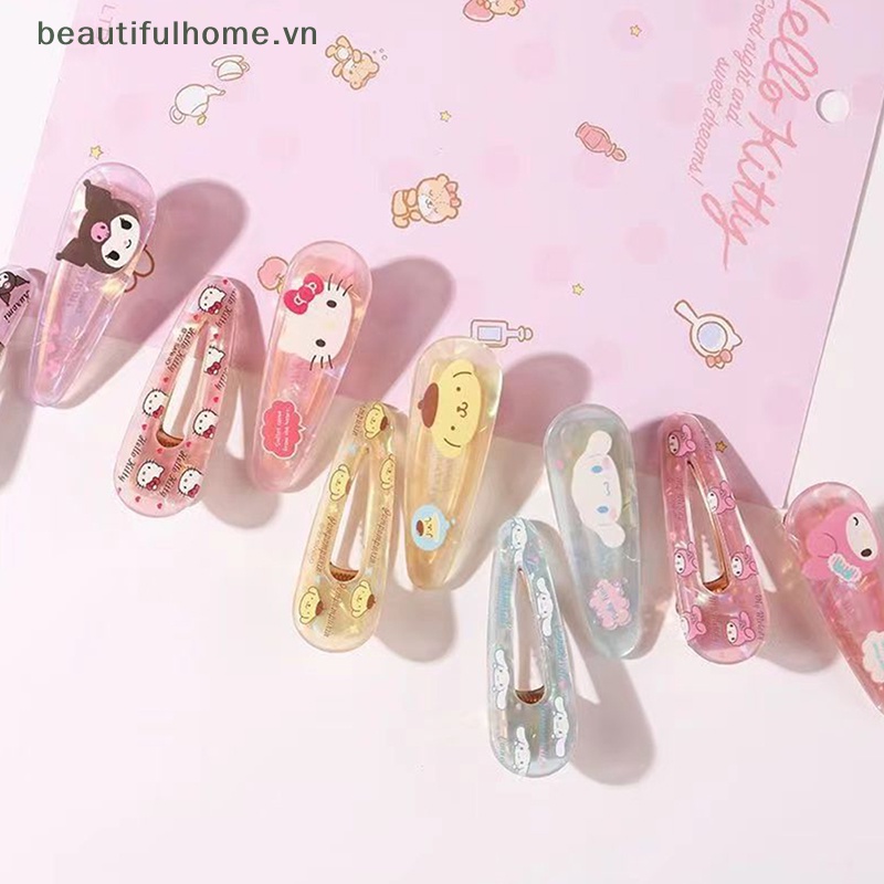 Kẹp Tóc Trang Trí Hình Nhân Vật Hoạt Hình Sanrio Melody Kuromi Cho Bé Gái