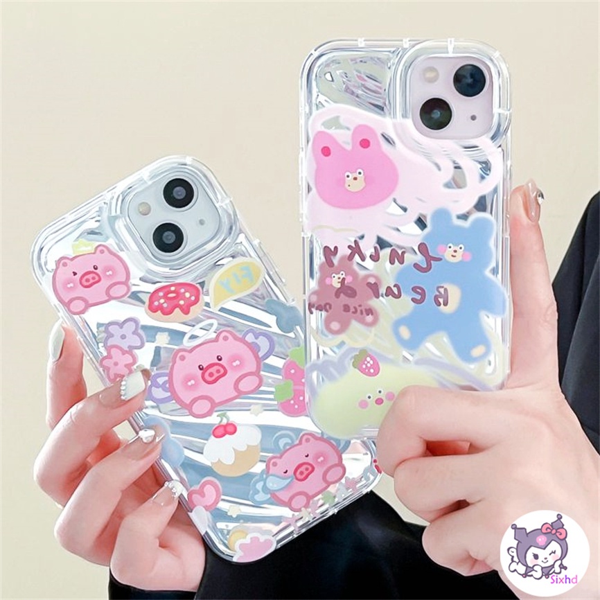 Ốp Điện Thoại Silicon Mềm Họa Tiết Hoạt Hình Cho iPhone 14 13 12 11 Pro Max SE2020 X Xr Xs Max 8 7 6 6s Plus