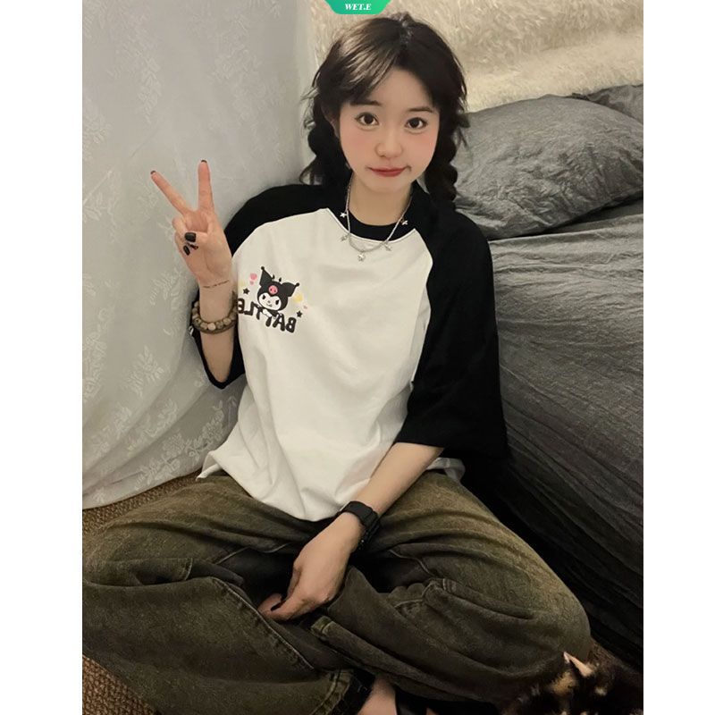 Áo Thun Tay Ngắn Hở Vai Màu Trắng Đen Phong Cách Hàn Quốc Cho Nữ