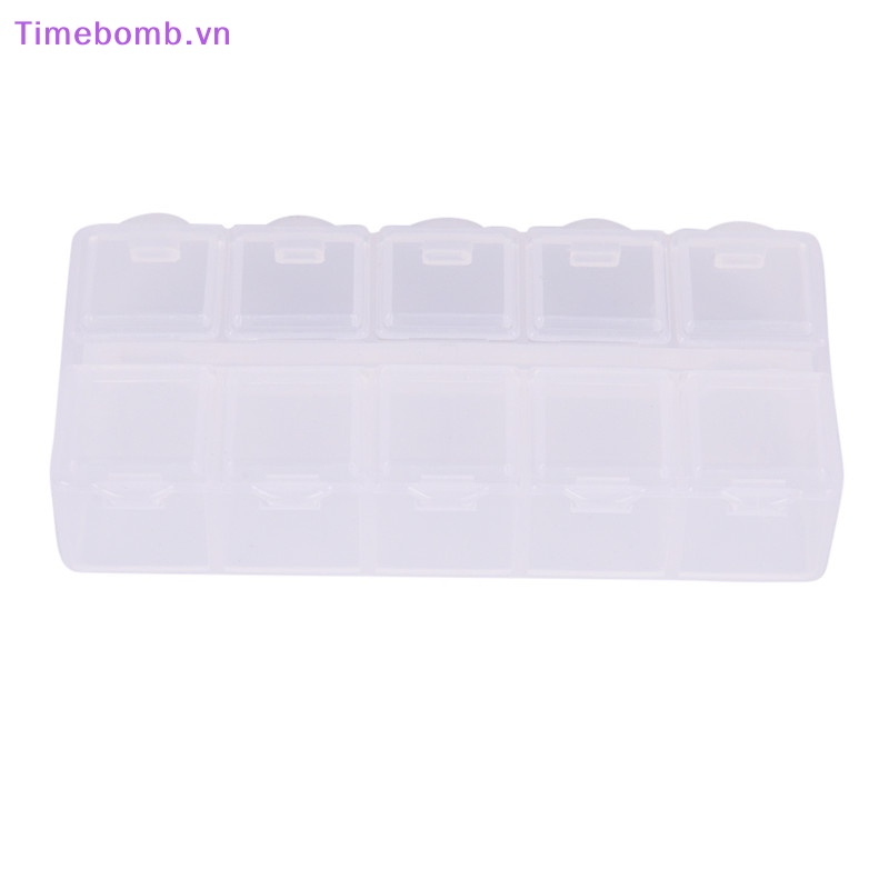 # Túi Đeo Chéo Thời Trang Hàn Cho Nữ # 1 Hộp Đựng Thuốc 10 Ngăn Nhiều Màu Sắc