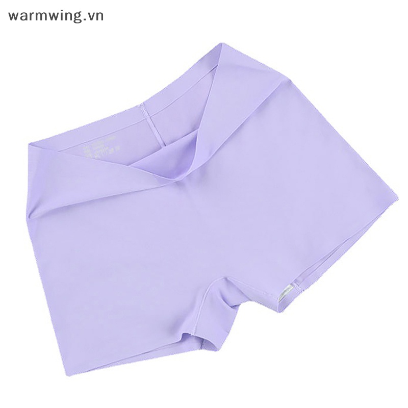 Quần Lót Boxer Cotton Mỏng Không Đường May Lưng Cao Giữ Ấm An Toàn Cho Nữ