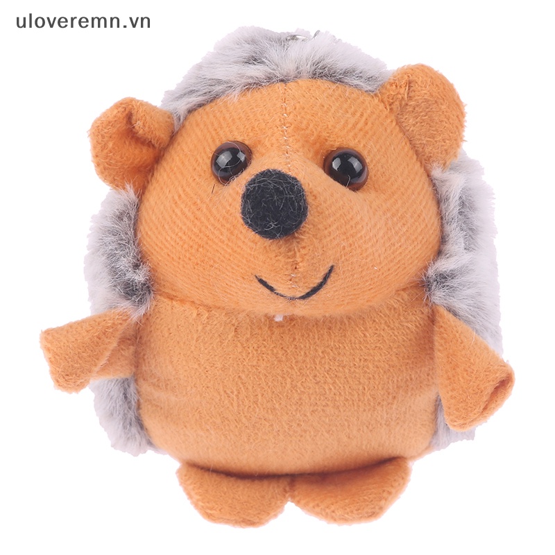 Móc Khóa Hình Nhím Nhồi Bông Mềm Mại Đáng Yêu