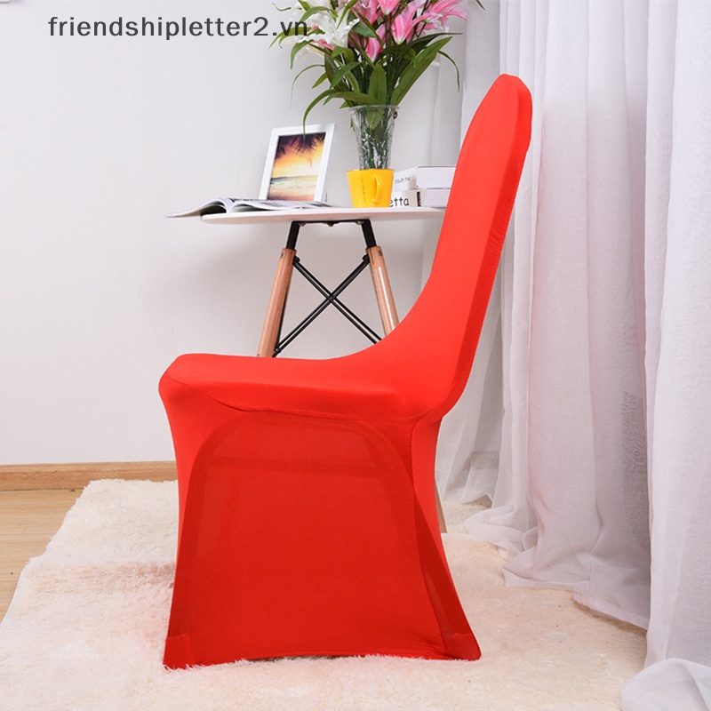 1 Vỏ Bọc Ghế Ngồi Bàn Ăn / Khách Sạn / Tiệc Cưới Chất Liệu polyester Co Giãn