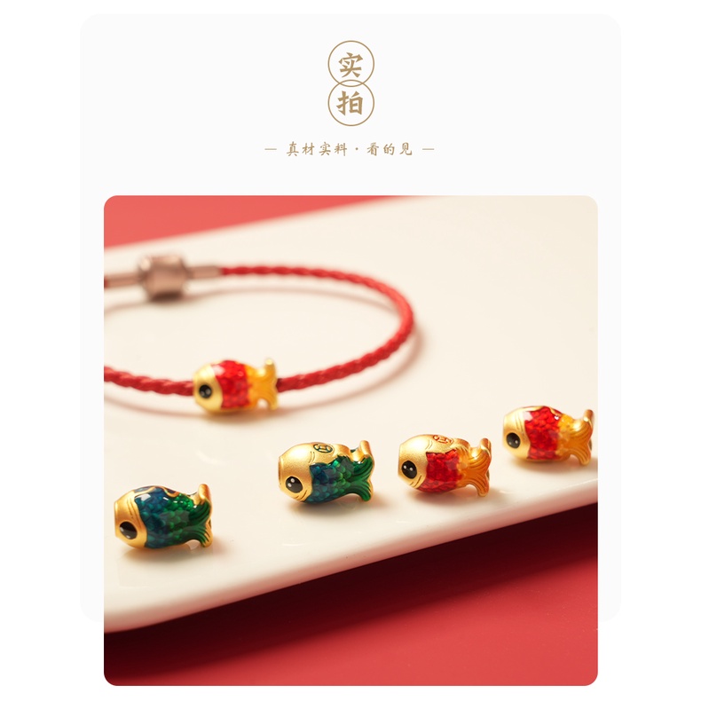 Hạt Xỏ Màu Vàng Cát Phụ Kiện Làm Trang Sức Thủ Công diy