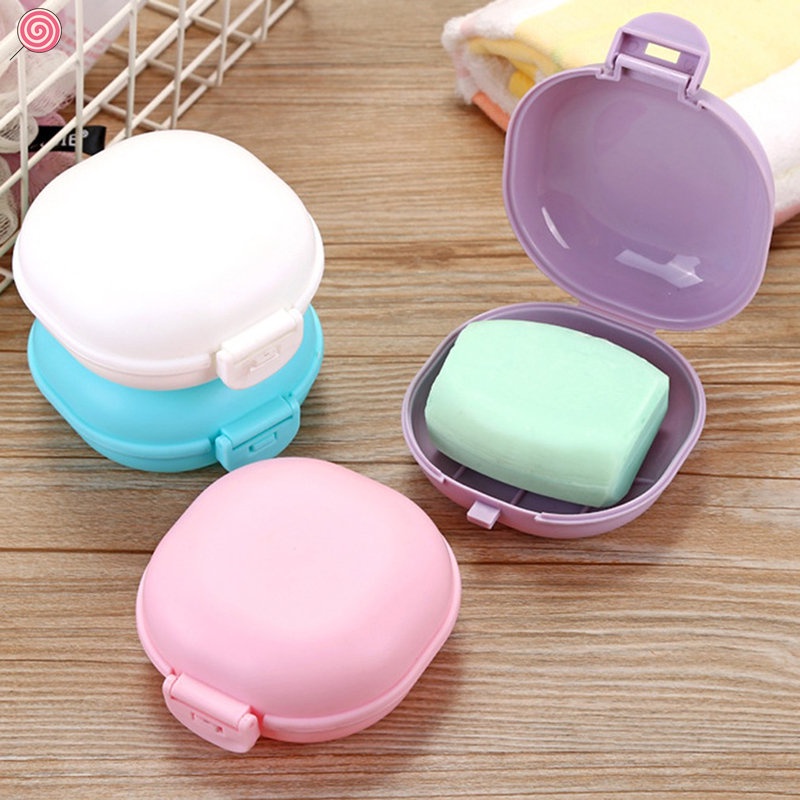Khay Đựng Xà Phòng Bằng Nhựa Chống Nước Có Nắp Giá Đỡ Phù Hợp Cho Nhà Tắm / Cắm Trại - HSU