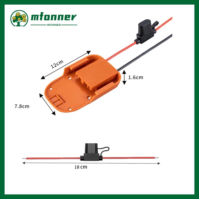 Bánh Xe Chuyển Đổi Nguồn Mfonner Có Lỗ Tương Thích Với Giá Đỡ Cầu Chì Cho Ridgid 18v Aeg 18v