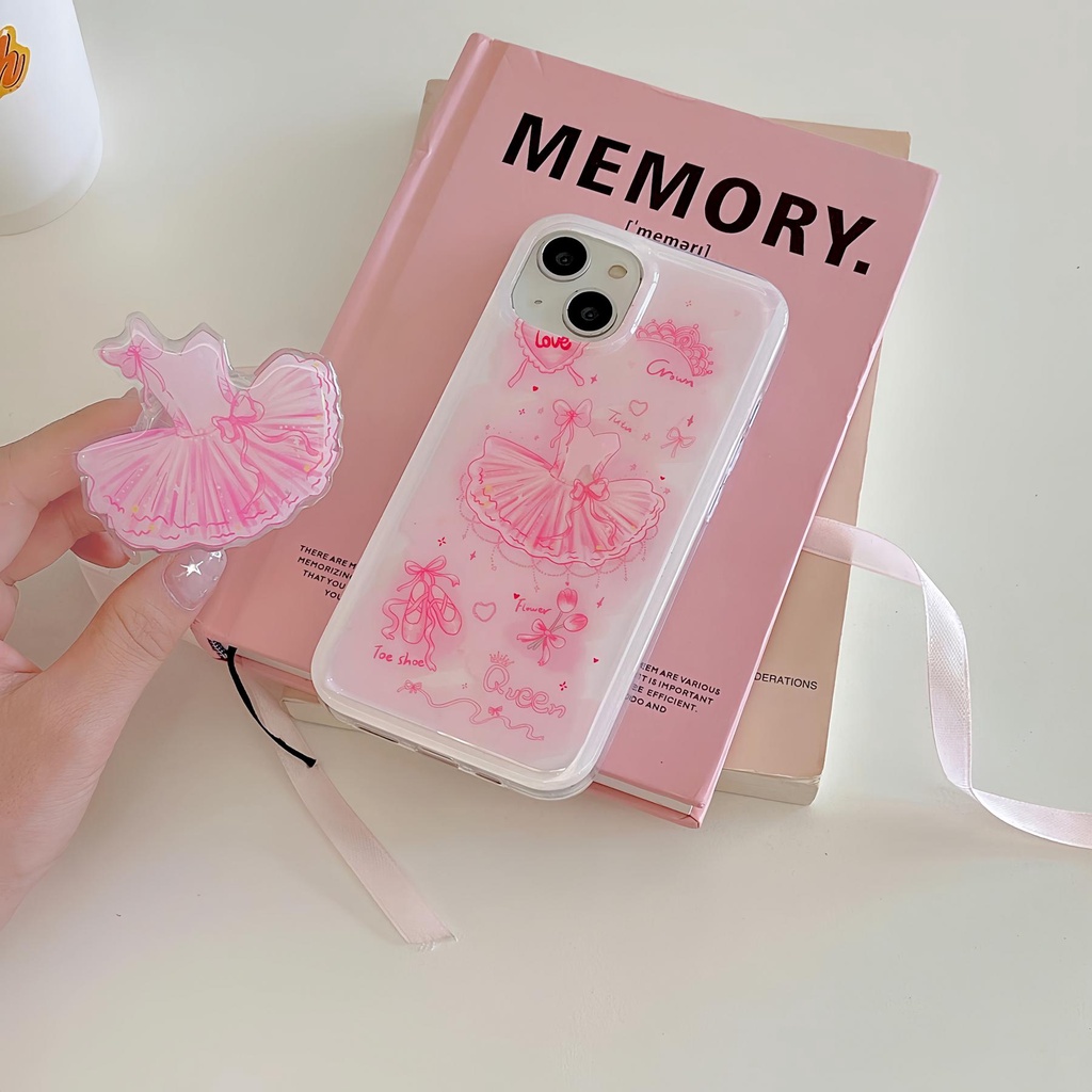 Ốp Điện Thoại tpu Mềm Trong Suốt Hai Mặt Có Giá Đỡ Cho iPhone 14 13 12 11 PRO MAX