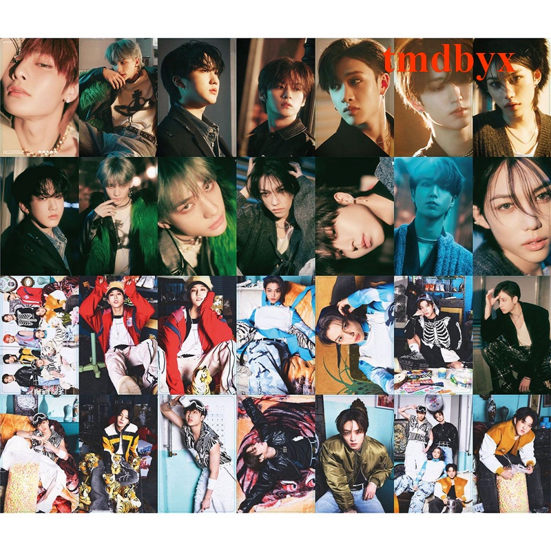 Hộp 55 Ảnh lomo 5 Ngôi Sao Nhóm Nhạc Stray Kids Thẻ