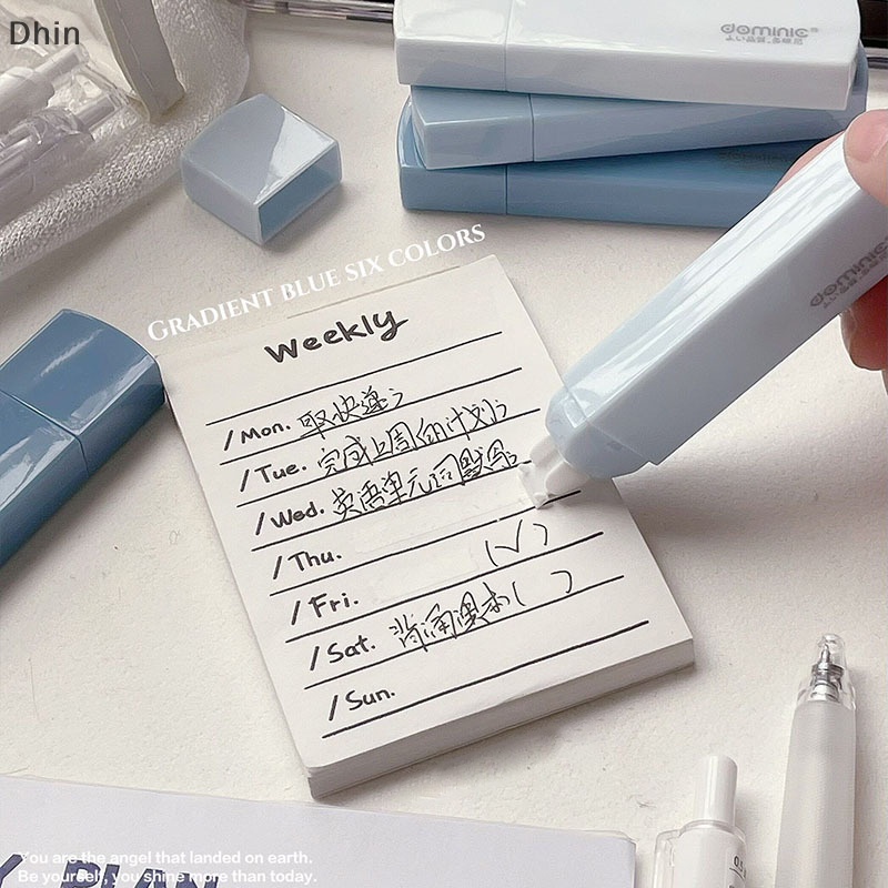 Bộ 6 Bút Xóa Kéo Màu Sắc Gradient Phong Cách Hàn Quốc Tiện Dụng Cho Học Sinh / Văn Phòng