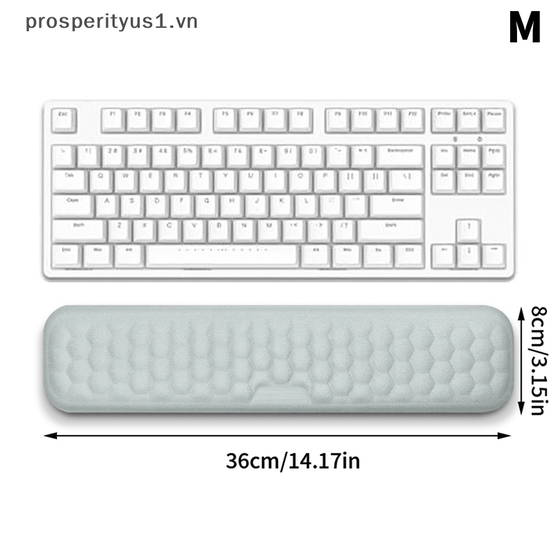 [prosperityus1] Miếng Lót Chuột Và Bàn Phím Bảo Vệ Cổ Tay Kết Cấu Cotton Mát Xa [VN]