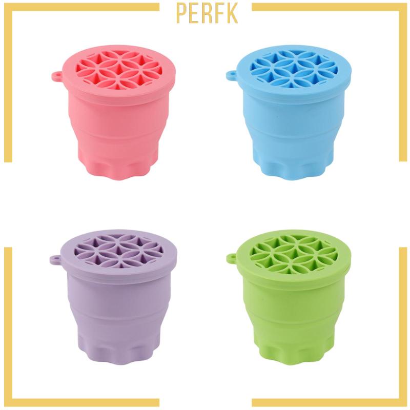 Giá Đỡ Cọ Trang Điểm Bằng Silicon Đa Năng Có Thể Gấp Gọn Tiện Dụng