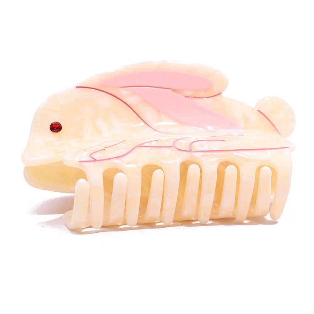 JARRED Acetate Kẹp Tóc Hình Học / Cá Mập Cỡ Lớn Phong Cách Hàn Quốc Sáng Tạo Thời Trang