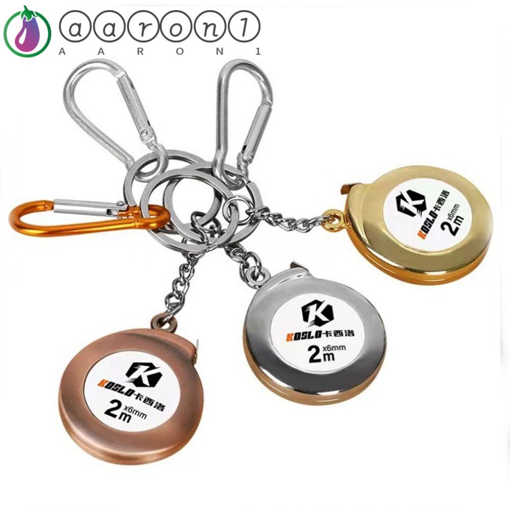 Aaron1 Thước Dây Mini 2M Có Móc Khóa Tiện Lợi Dành Cho Nhạc Cụ Đo Lường