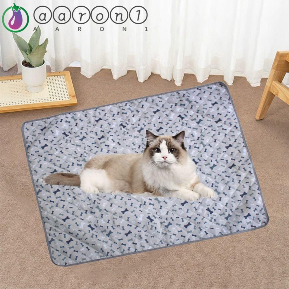 Thảm Lót Làm Mát Chống Thấm Nước Thoáng Khí Mùa Hè Cho Thú Cưng AARON1