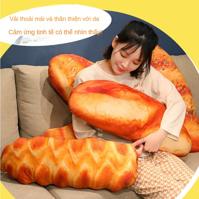 Gối Ôm Nhồi Bông Hình Bánh Mì Nướng Ngộ Nghĩnh