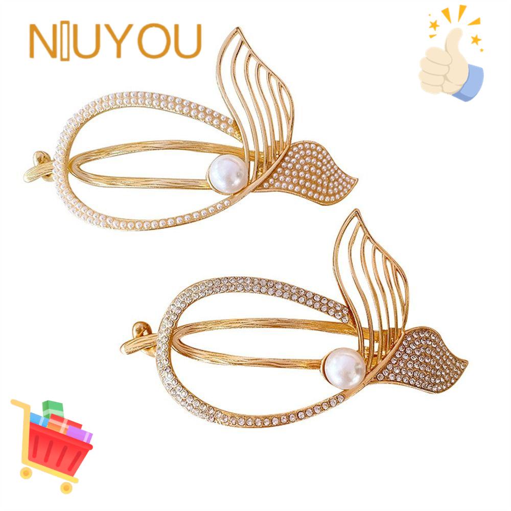 Kẹp Tóc NIUYOU Bằng Hợp Kim Thời TrangKẹp Cá Mập Dễ Thương