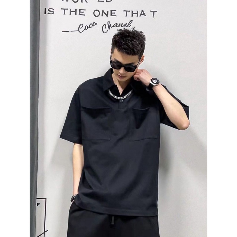 Áo Thun POLO Tay Ngắn Cỡ Lớn 150kg Thời Trang Mùa Hè Hàng Mới Dành Cho Nam