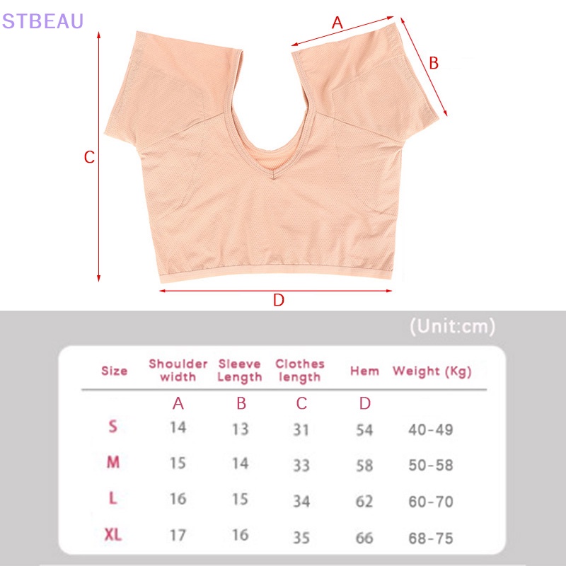 [Cxsteau] Đệm Thấm Hút Mồ Hôi Nách Tái Sử Dụng Được Hình Chữ T