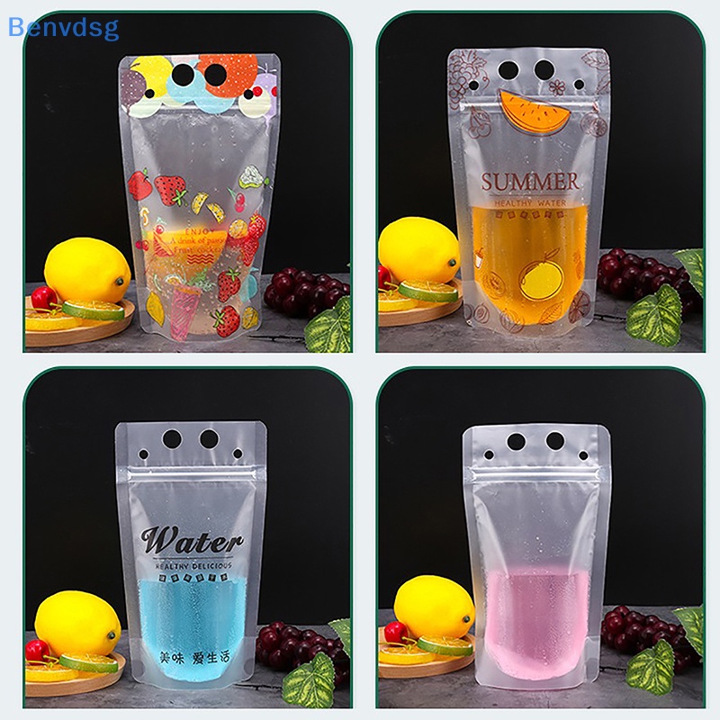 Benvdsg > Túi Nhựa Đứng Đựng Đồ Uống Có Khóa Kéo Bảo Quản Đá Lạnh Tốt