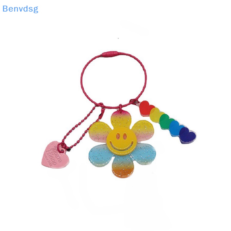 Benvdsg &gt; Móc Chìa Khóa Xe Hơi / Túi Xách Hình Hoa Hướng Dương Màu Kẹo Ngọt Sáng Tạo Dễ Thương