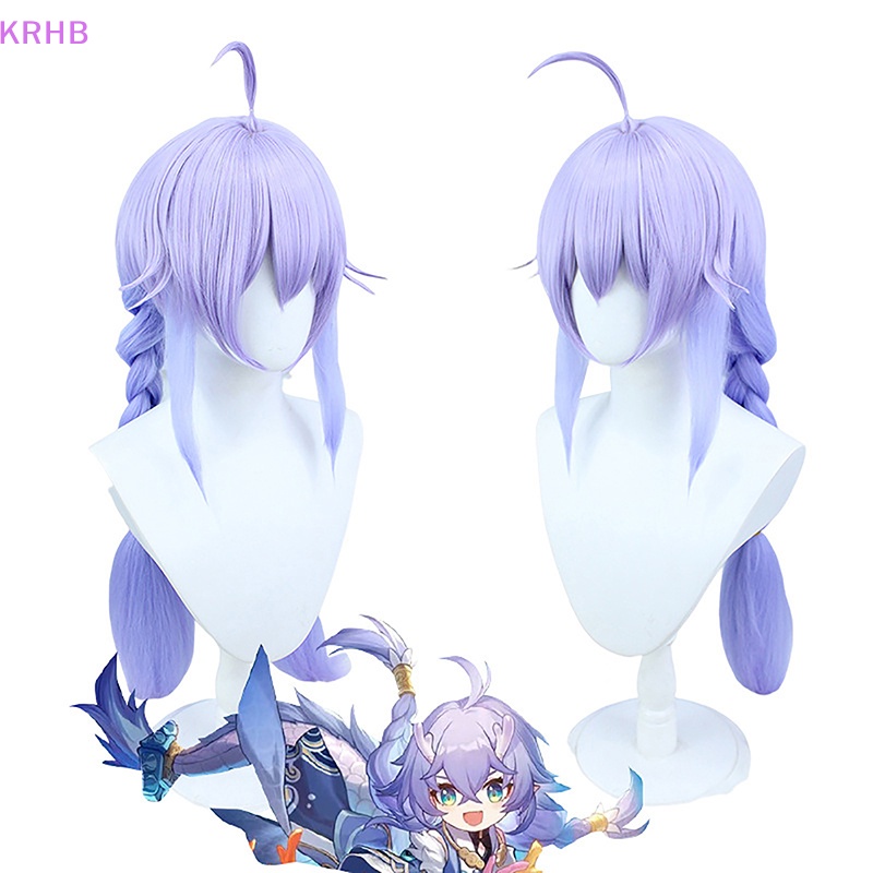 Tóc Giả Thắt Bím Đuôi Ngựa Hai Đầu Hóa Trang Nhân Vật Bailu Hunkai Mới