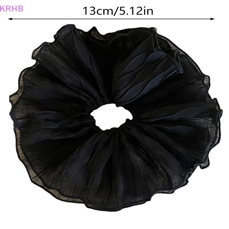 Dây Buộc Tóc Cotton Hai Lớp Họa Tiết Hoa Thời Trang Dành Cho Nữ Mới