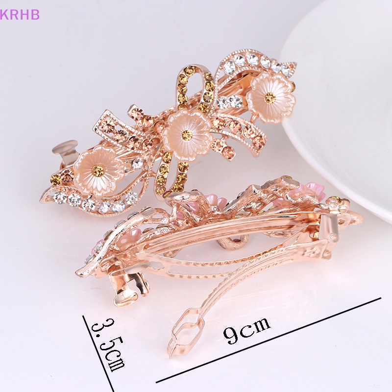 Kẹp Tóc Hình Hoa Đính Đá Thời Trang Cho Nữ Mới