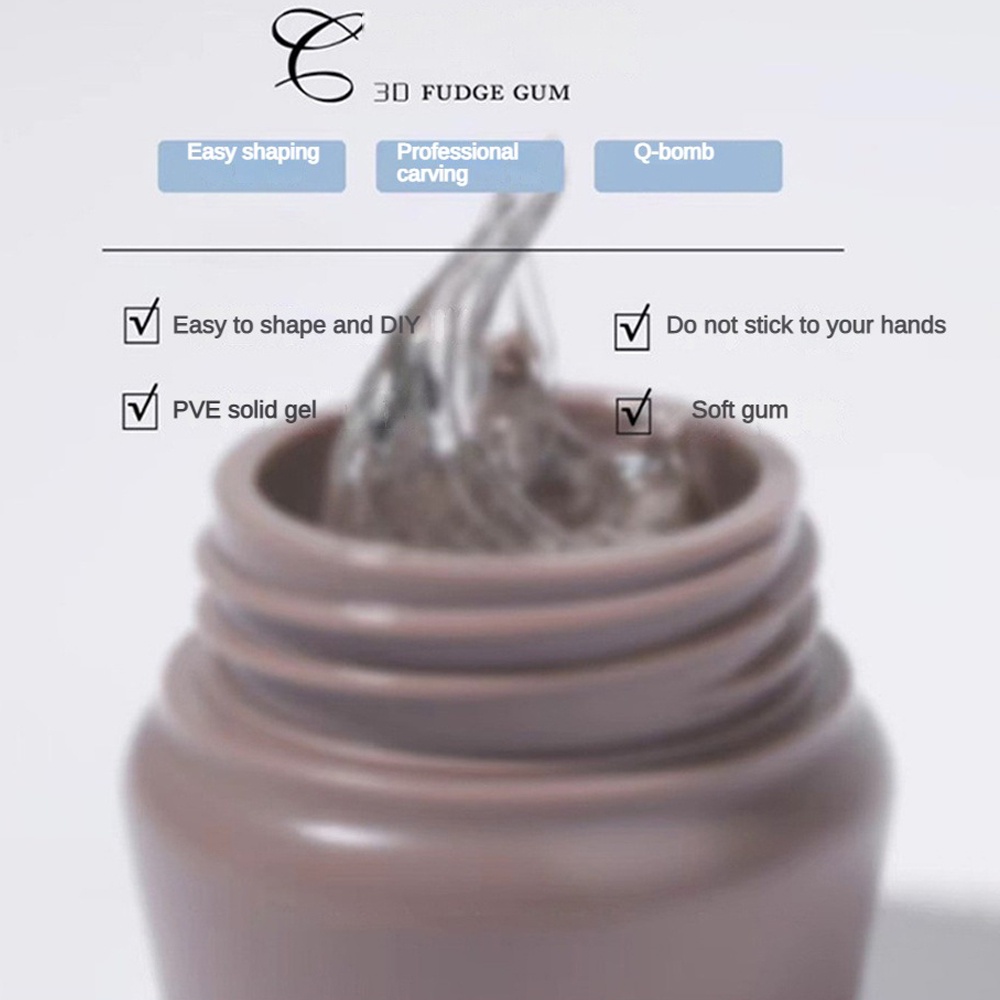 Keo Dán Móng Tay UV Gel PVC Mềm Trong Suốt Tạo Hình Kẹo 3D Ba Chiều ANNIES