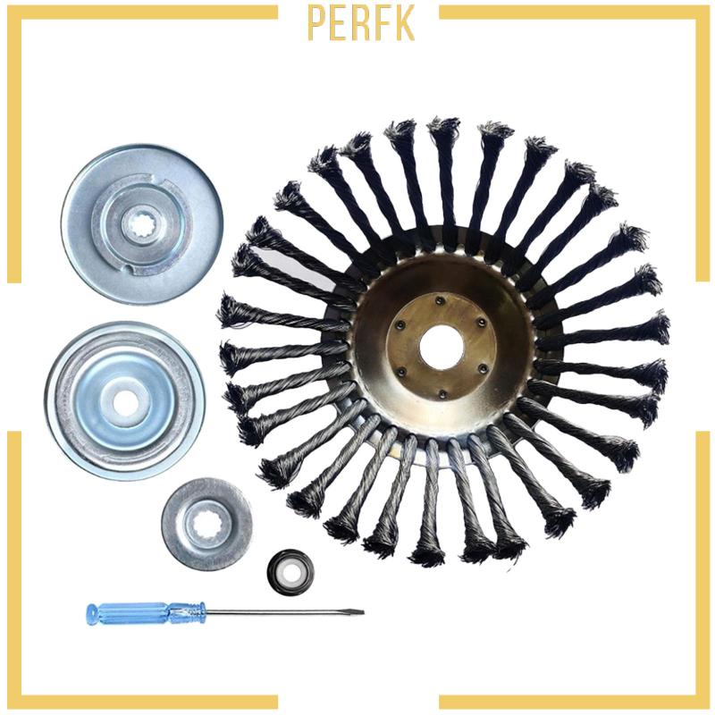 [Perfk] Đầu Cắt Cỏ Bằng Dây Có Bàn Chải Cho Công Cụ Làm Vườn Thú Vị