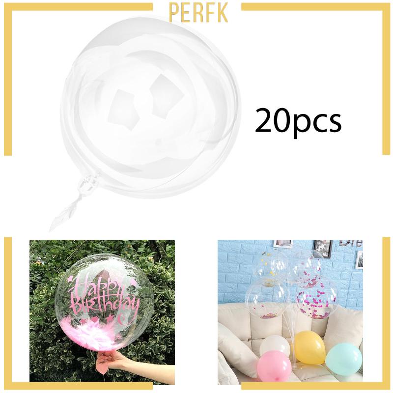 Set 20 Bong Bóng Trong Suốt Dùng Trang Trí Tiệc Cưới
