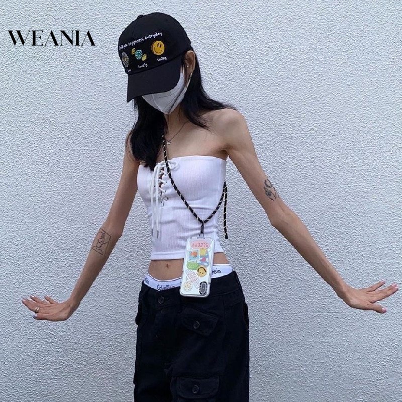 Áo Croptop Trễ Vai Thời Trang Mùa Hè Quyến Rũ Cho Nữ