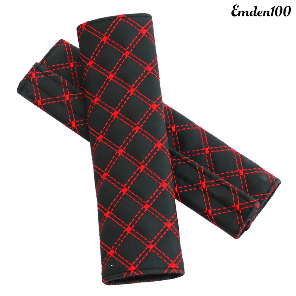 1 Cặp Đệm Bọc Dây Đai An Toàn Xe Hơi Bằng Da Giả Mềm Mại