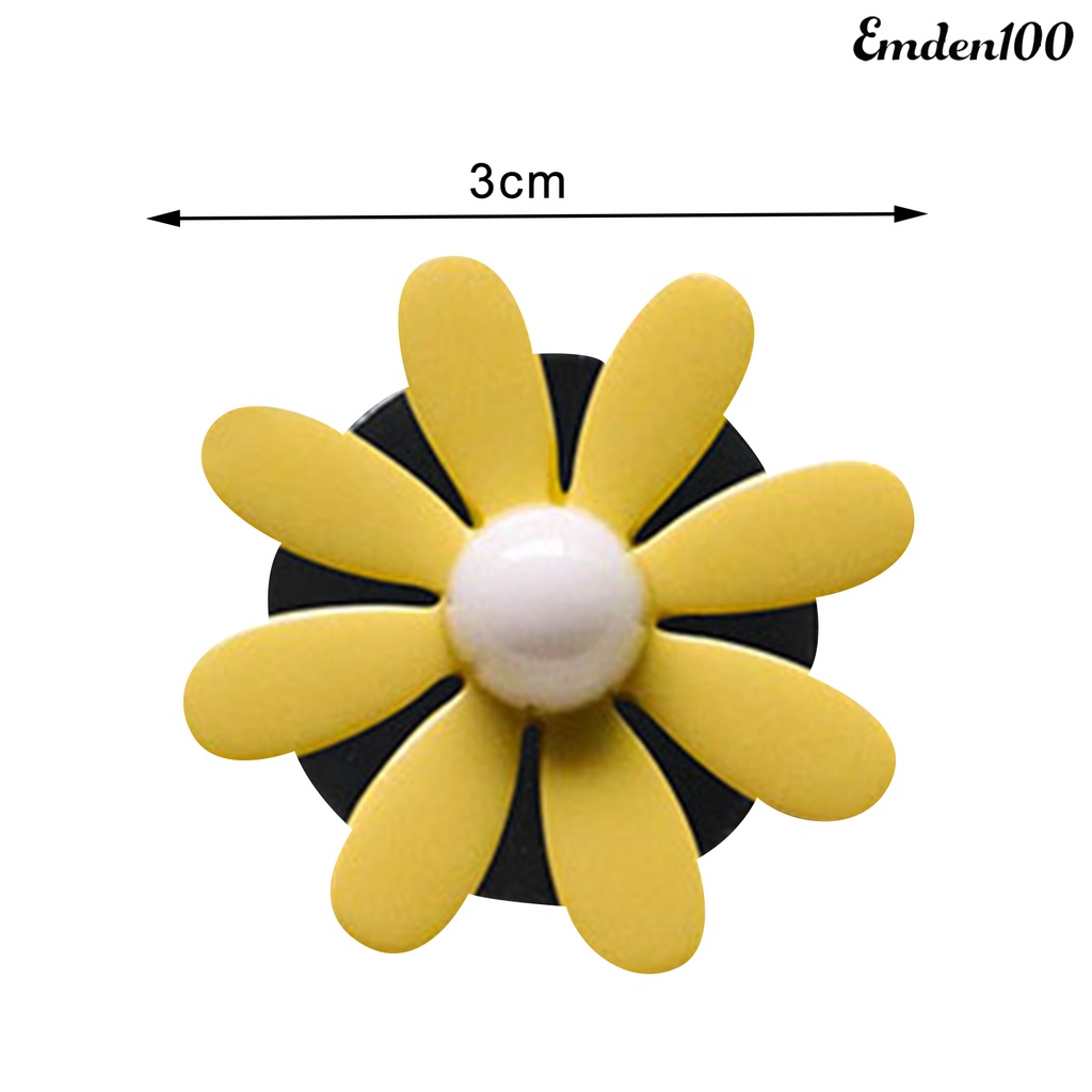 [EMDEN] Kẹp Khuếch Tán Nước Hoa Hình Hoa Hướng Dương Bằng Nhựa Resin Mini Gắn Lỗ Thông Khí Xe Hơi