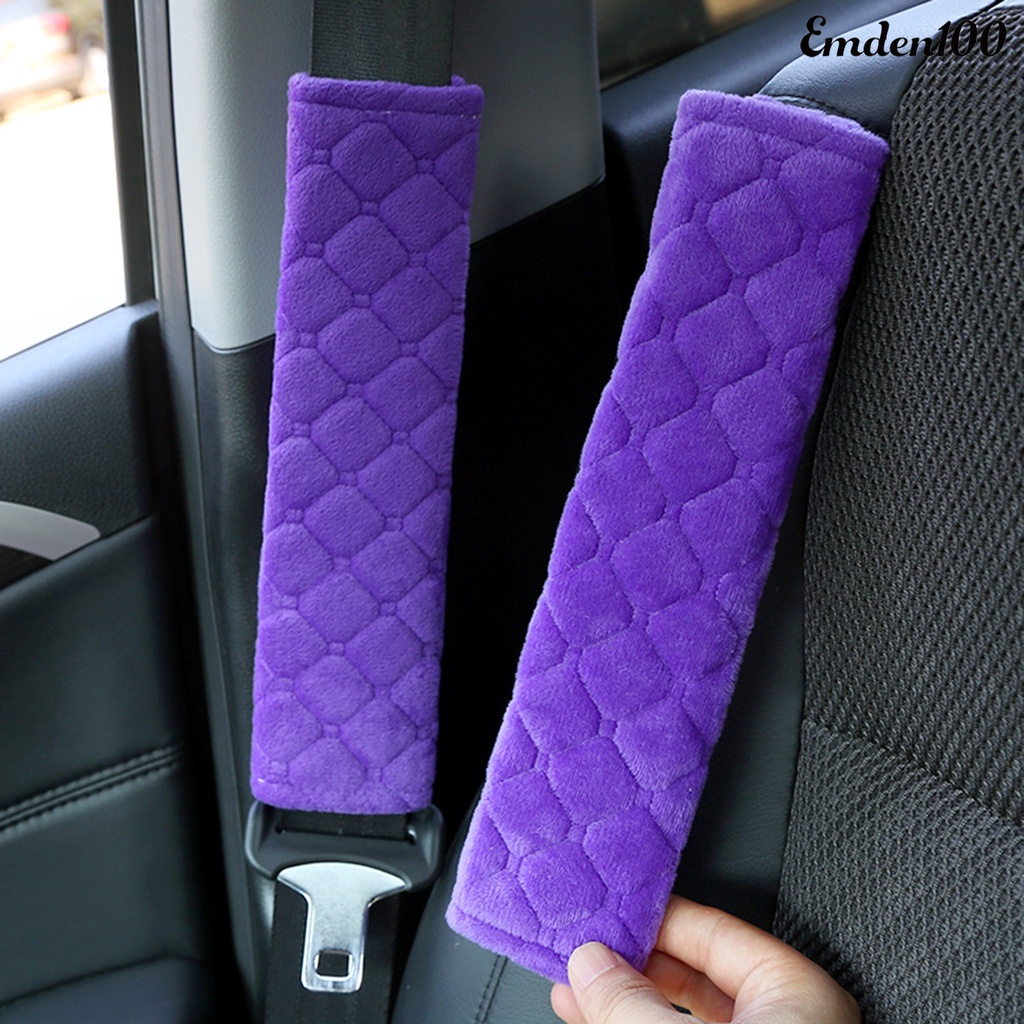 1 Cặp Đệm Bọc Dây Đai An Toàn Xe Hơi Mềm Mại Chống Trượt