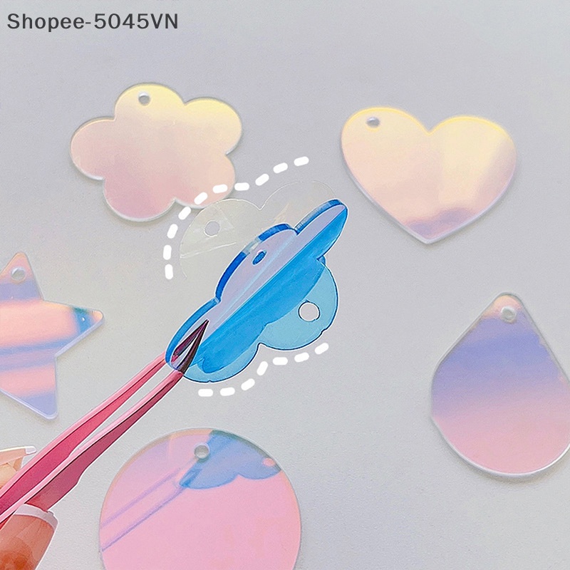 Mặt Dây Chuyền Bằng Acrylic Nhiều Màu Sắc Dễ Thương Dùng Làm Móc Khóa / Túi Xách DIY