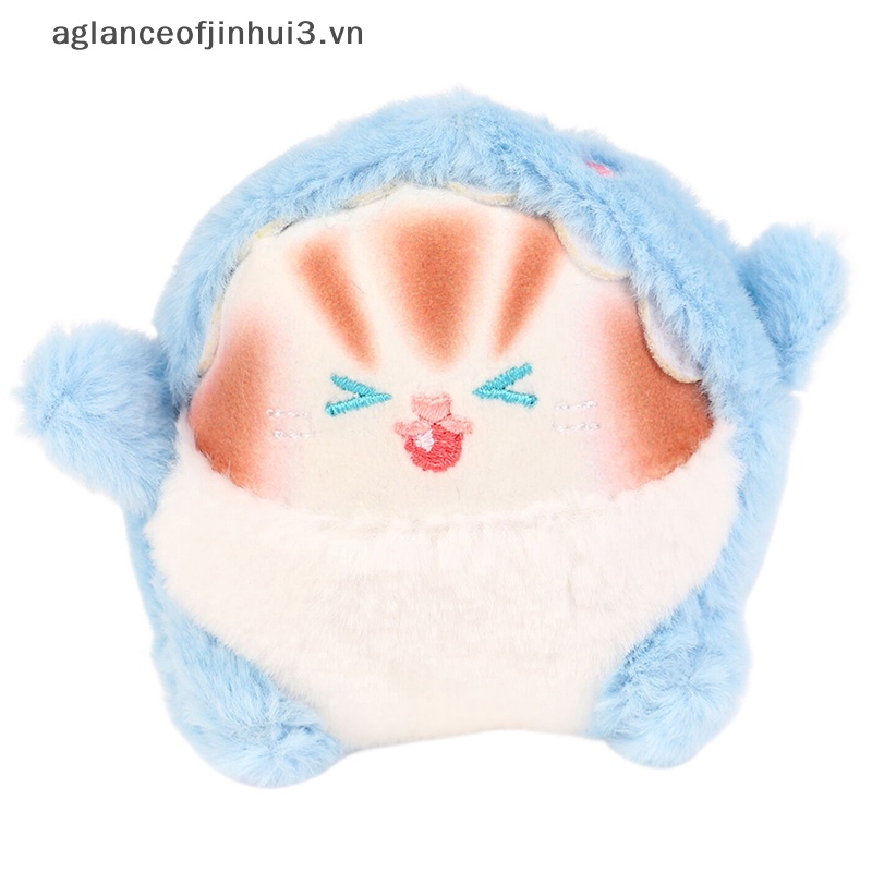 Móc Khóa Hình Mèo Nhồi Bông Mềm Mại Dễ Thương