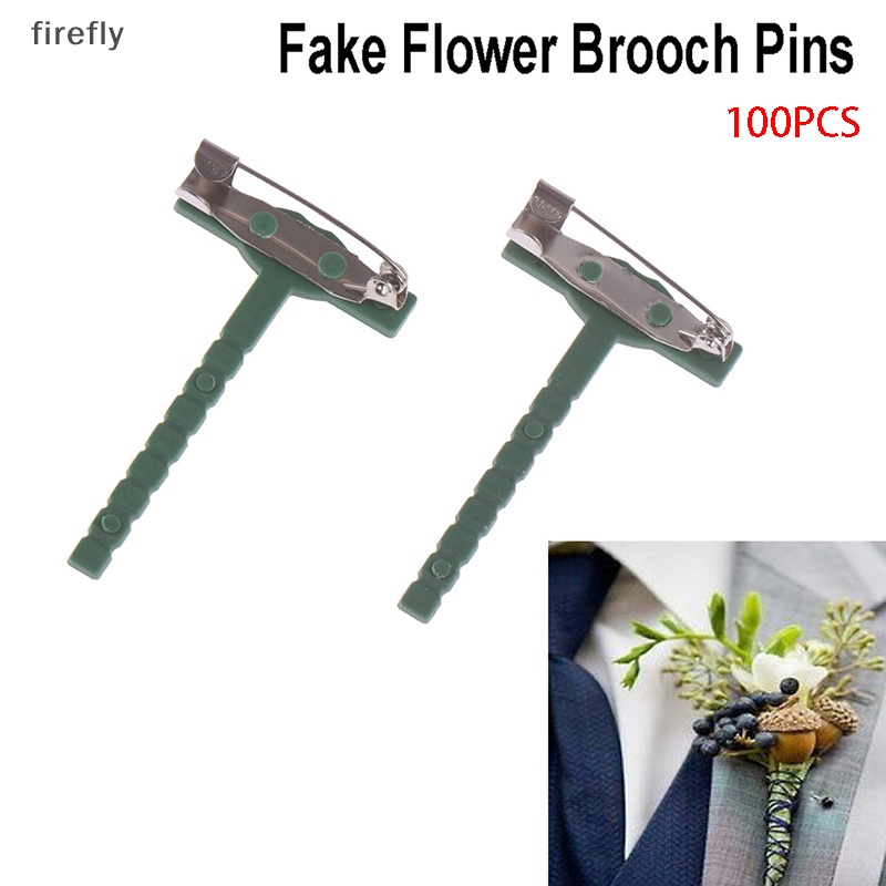 Set 100 Ghim Cài Áo Nhựa Hình Chữ T