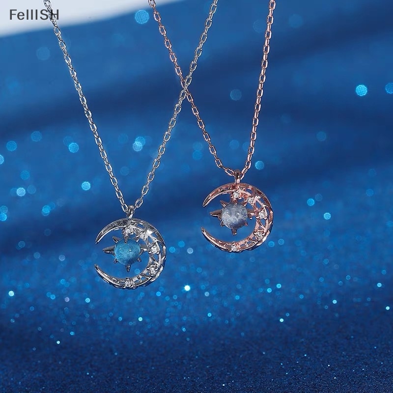 Vòng cổ Mặt Hình Ngôi Sao Và Mặt Trăng Tinh Tế Thời Trang Cho Nữ 439br