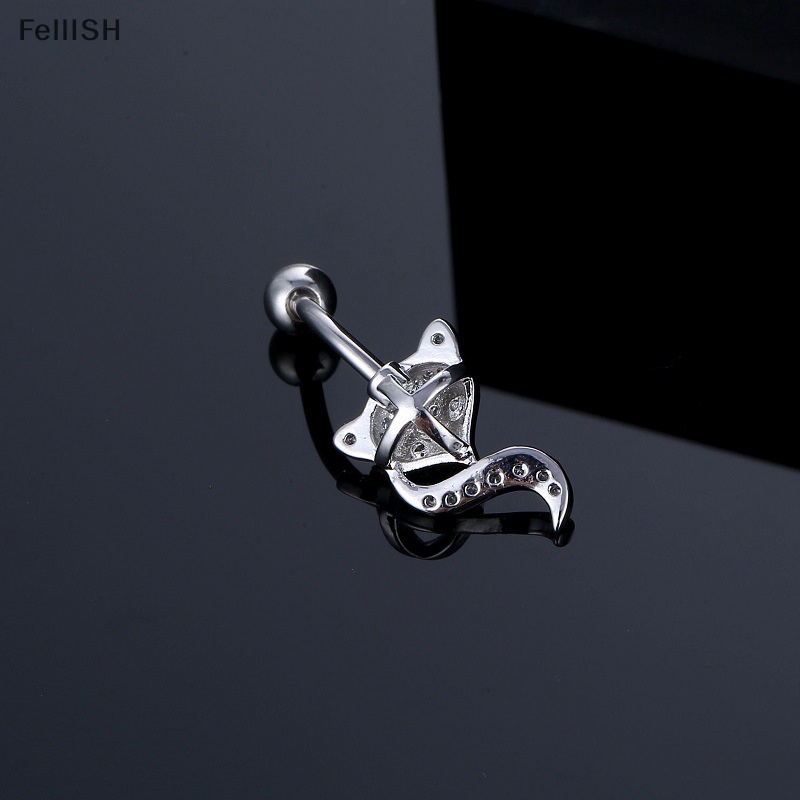 Khuyên Rốn Hình Con Cáo Đính Đá Zircon Quyến Rũ Thời Trang Cho Nam Và Nữ 439br