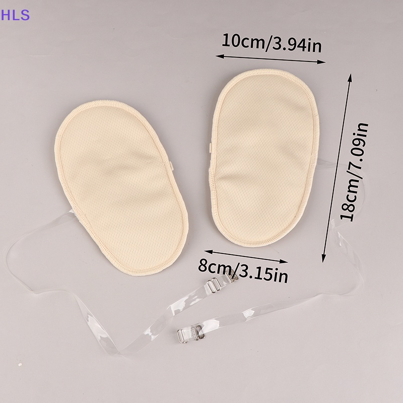 1 Cặp Đệm Thấm Hút Mồ Hôi Nách Có Thể Giặt Tiện Dụng