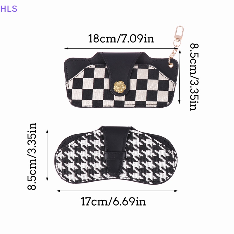 1 Túi Đựng Bảo Vệ Mắt Kính Họa Tiết Kẻ Sọc Phong Cách Thanh Lịch