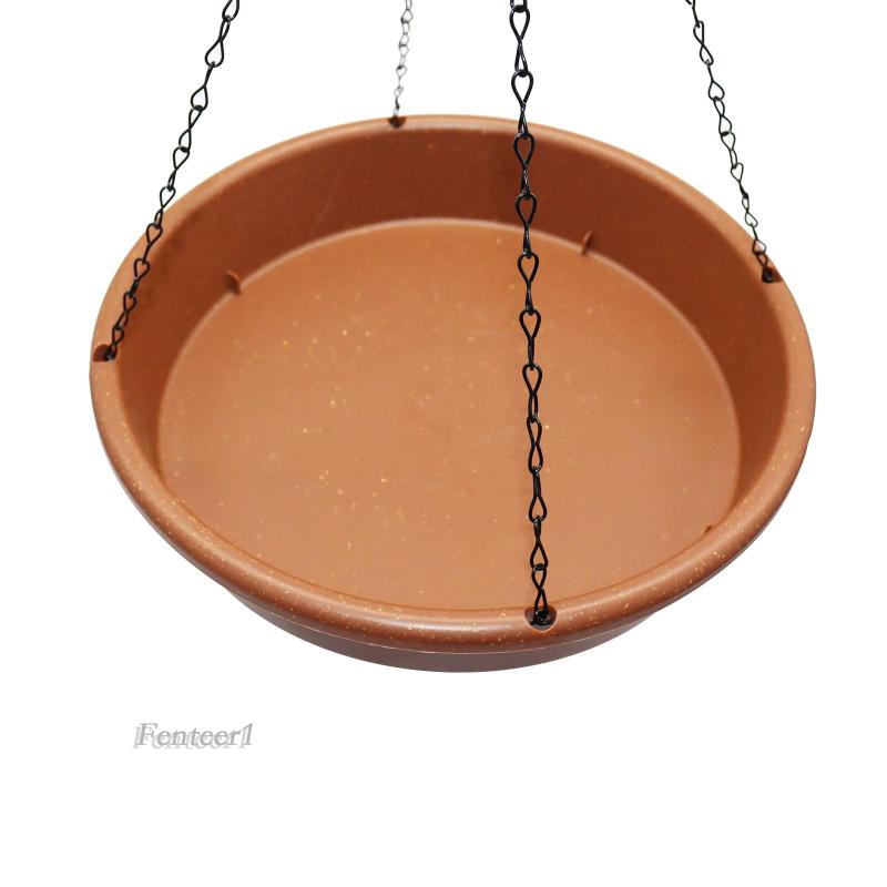 Khay Đựng Thức Ăn 1 Ngăn Có Xích Cho Chim Vẹt Ngoài Trời