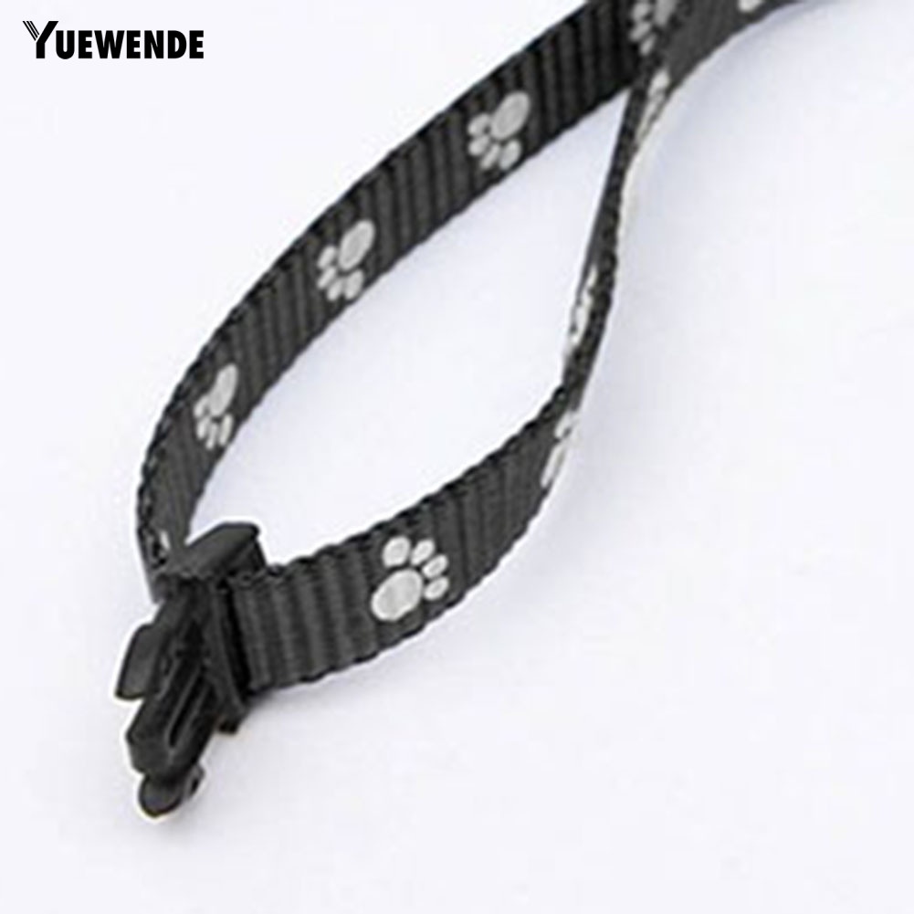 Vòng Cổ Nylon Gắn Chuông Hình Dấu Chân Thú Cưng YQ.E