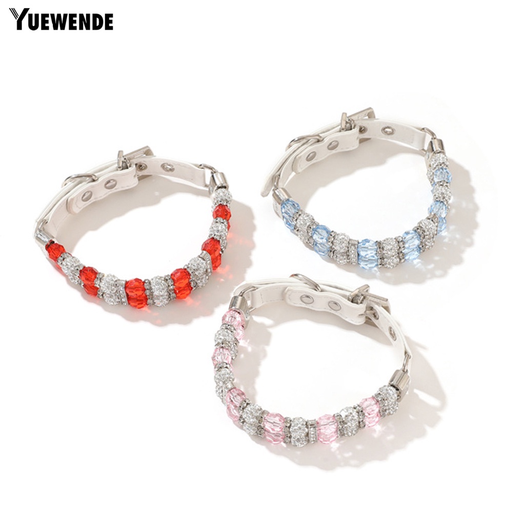 Vòng Cổ Đính Hạt 2 Hàng Màu Sắc Dành Cho Thú Cưng Cỡ Nhỏ / Vừa / Nhỏ