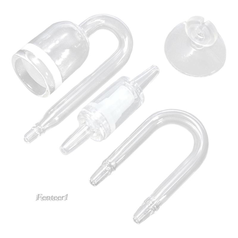 1 [Fenteer1] Bộ 4 Dụng Cụ Khuếch Tán CO2 Cho Bể Cá Nước Ngọt Trong Suốt