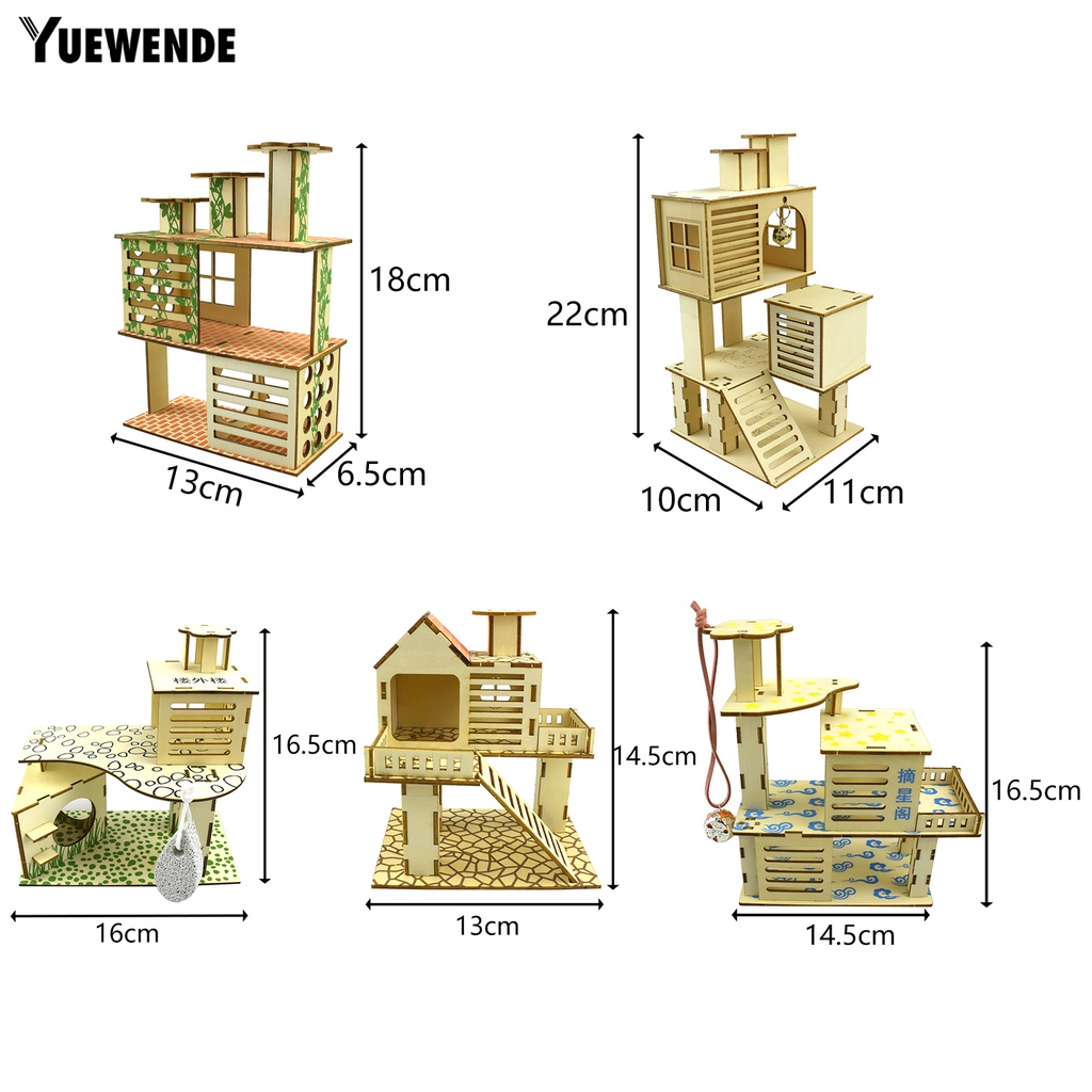 Đồ Chơi Tập Leo Trèo Khung Gỗ Cho Chuột Hamster